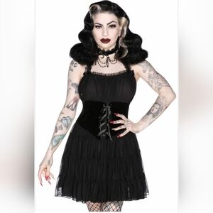 Killstar Skye Scraper Burlesque Dress, VGUC, Size S